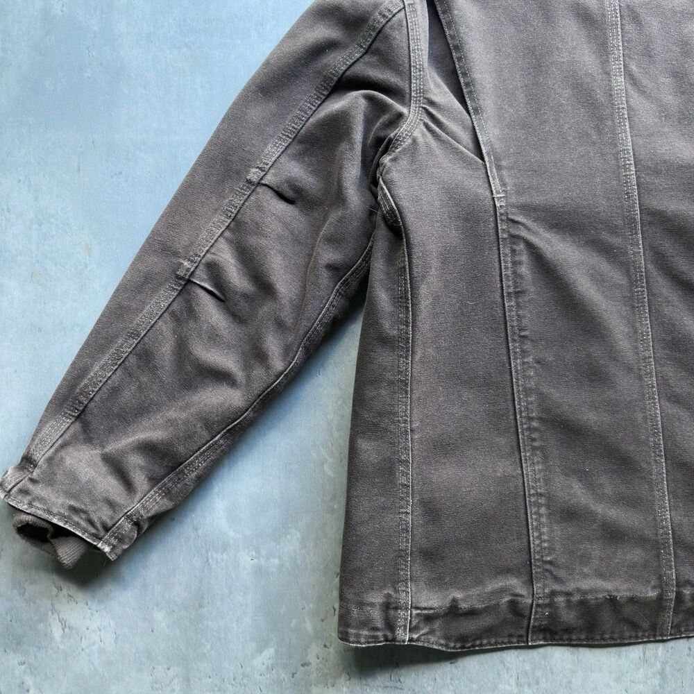 VTG Carhartt Detroit Jacket Women's M Blanket Lined Work Brown WC061 DKB - Picture 10 of 13